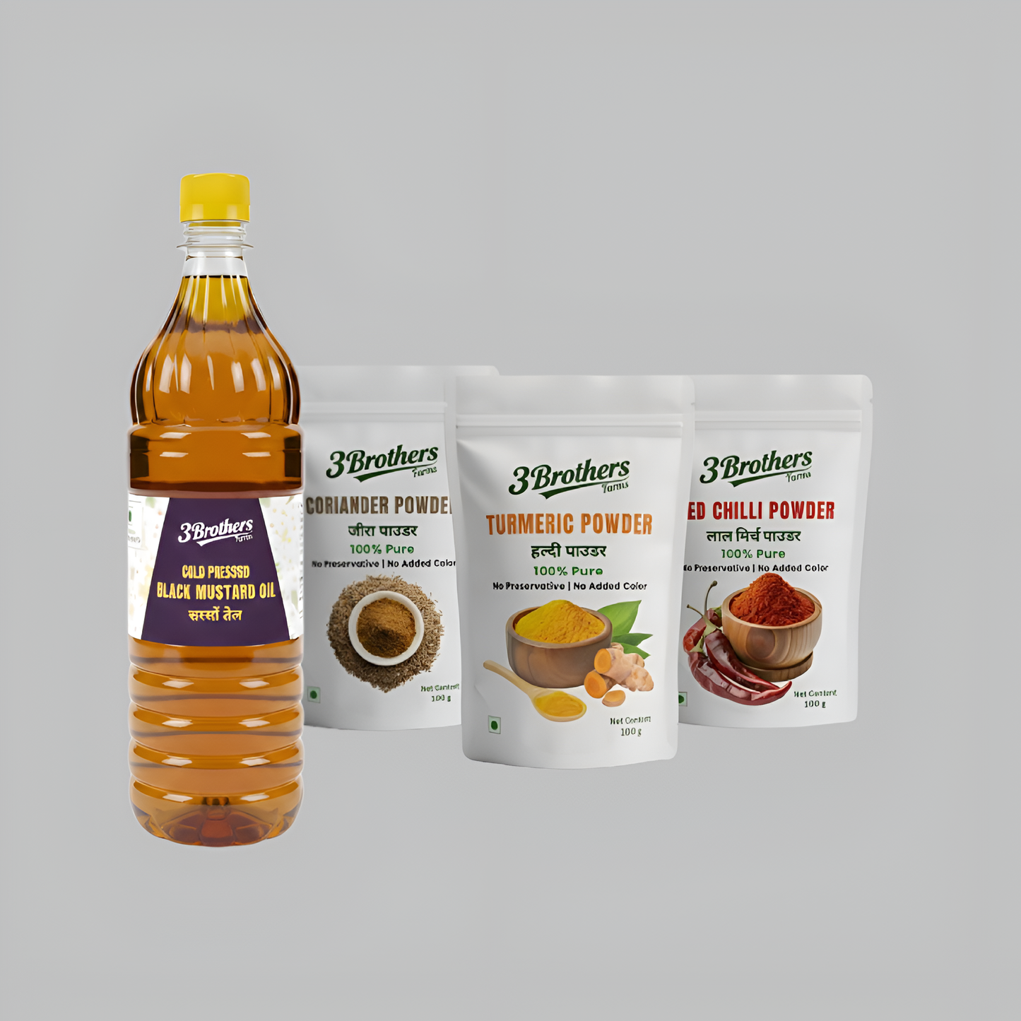 Combo Pack (Black Mustard Oil & Spices)